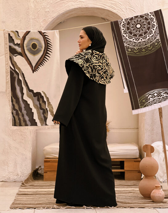 Massari Embroidery Calligraphy Kaftan