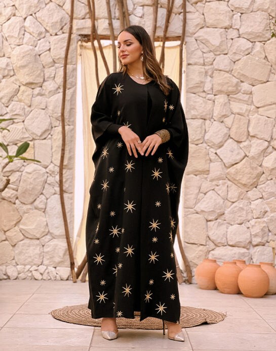 Massari Embroidery Stars Kaftan