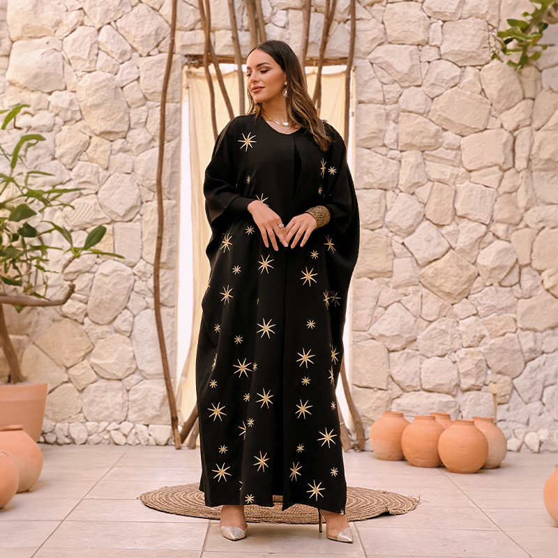 Massari Embroidery Stars Kaftan