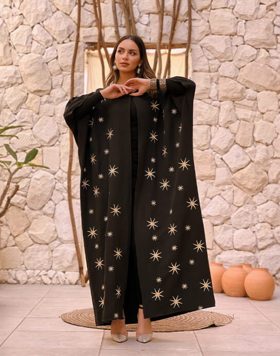 Massari Embroidery Stars Kaftan