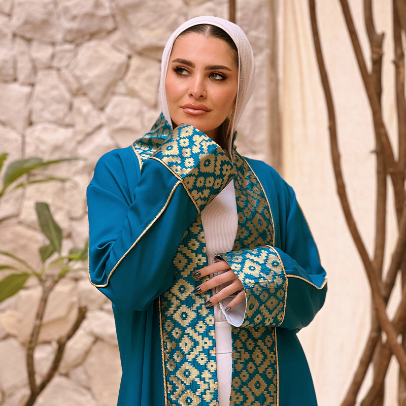 3ARIQA "Turquoise x Gold" Kaftan II