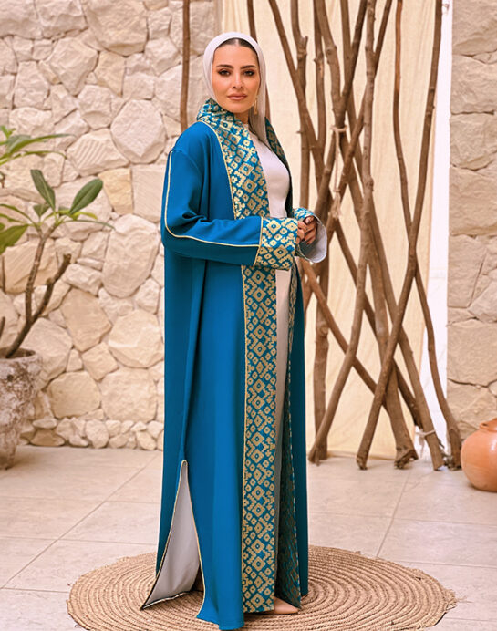 3ARIQA "Turquoise x Gold" Kaftan II