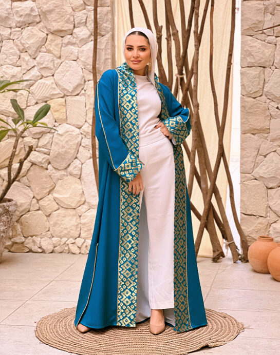 3ARIQA "Turquoise x Gold" Kaftan II