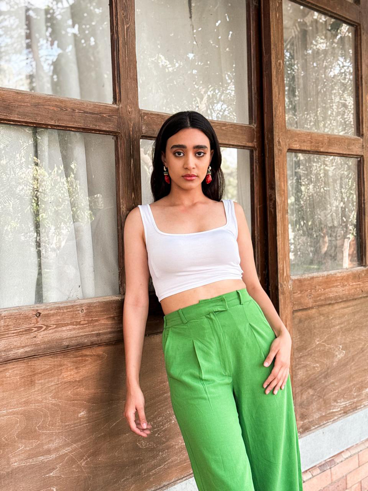 Linen Green pants