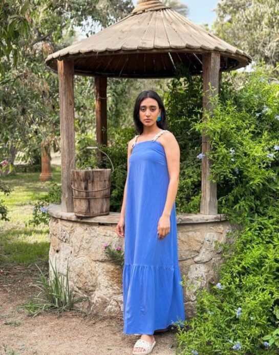 Linen Blue Long Dress