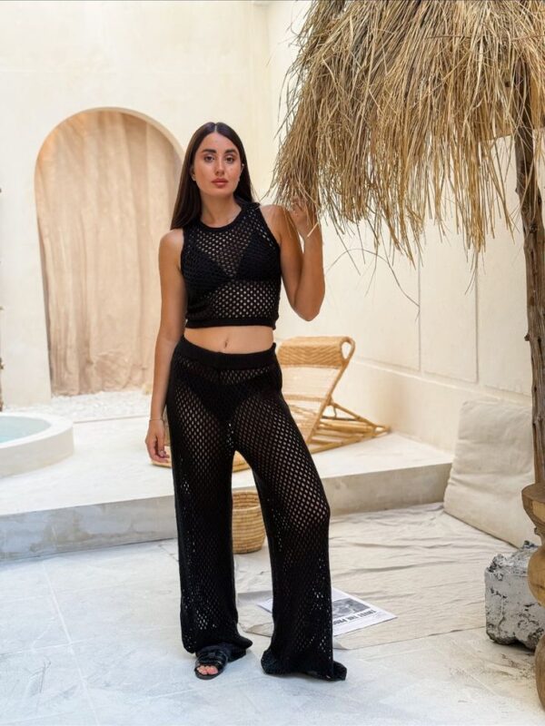 Knitted black set