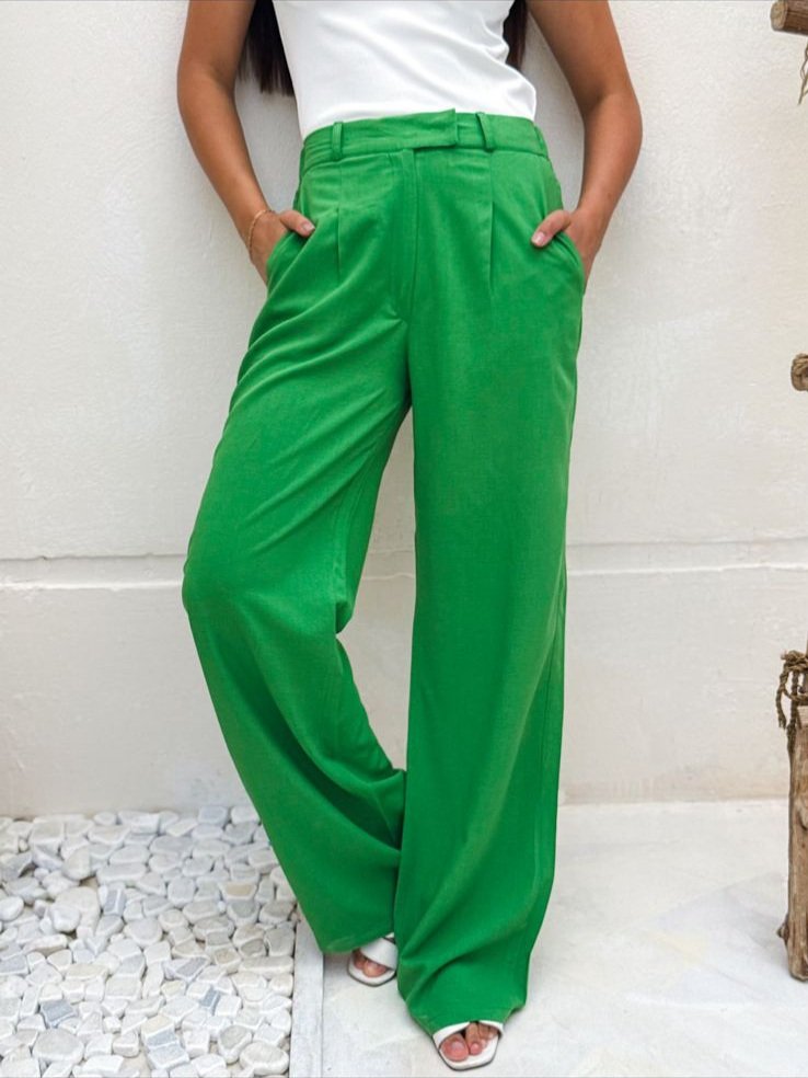 Linen Green pants - Image 5