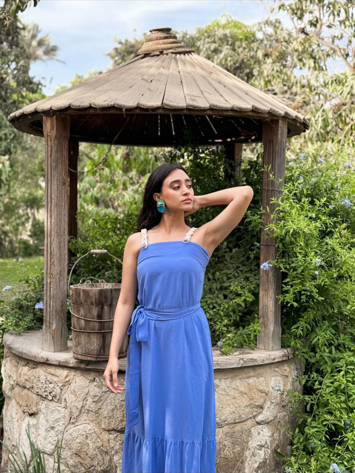 Linen Blue Long Dress