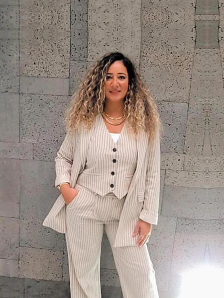 Beige lined linen Blazer