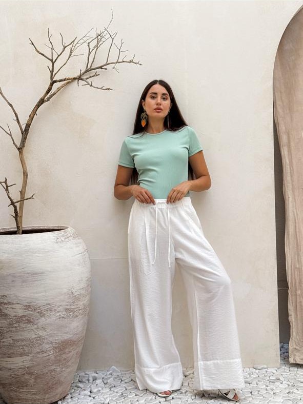 Basic mint green top