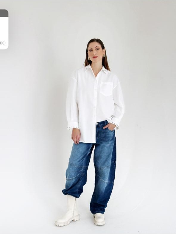 White shirt with studs - Image 2