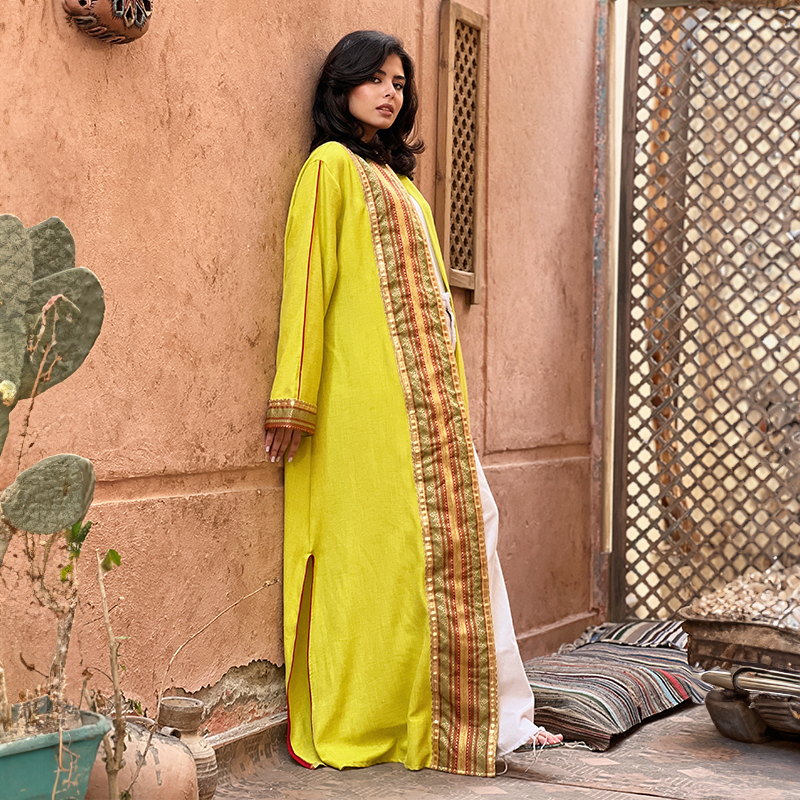 3ARIQA "Green neon" Kaftan - Image 2