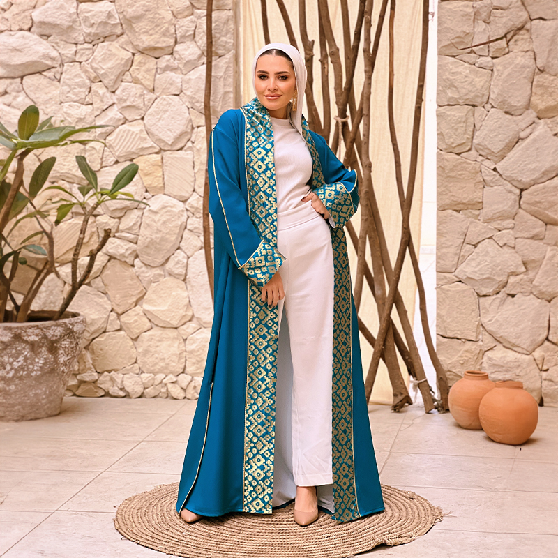 3ARIQA "Turquoise x Gold" Kaftan II - Image 2