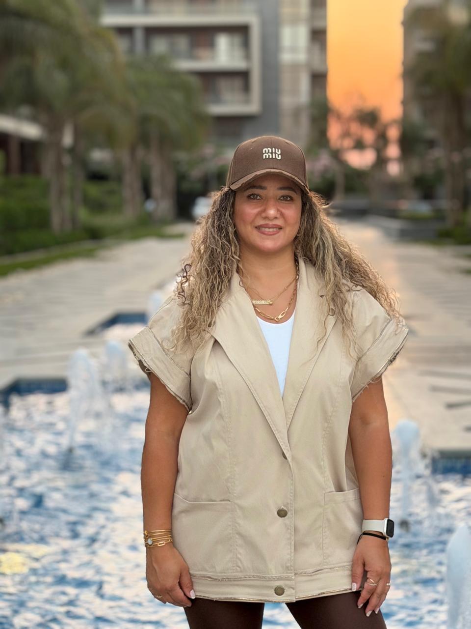Sand-Gold Gabardine Vest - Image 3