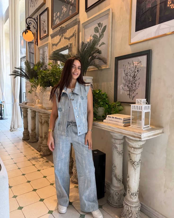 Denim Embroidery Full Set — hand-detailed embroidery, Massari Summer 2026