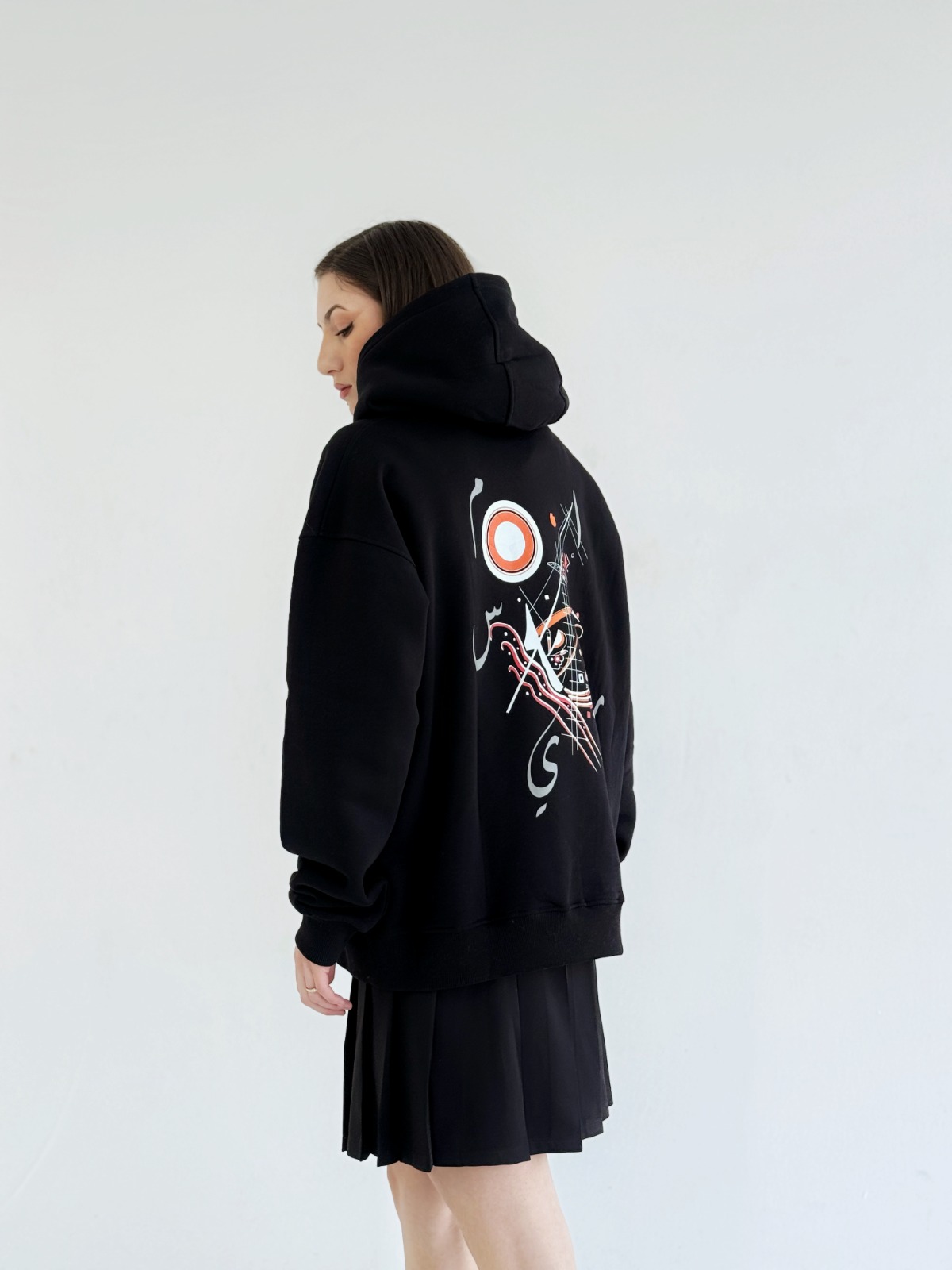 Abstract Black hoodie by Massari — photo 1
