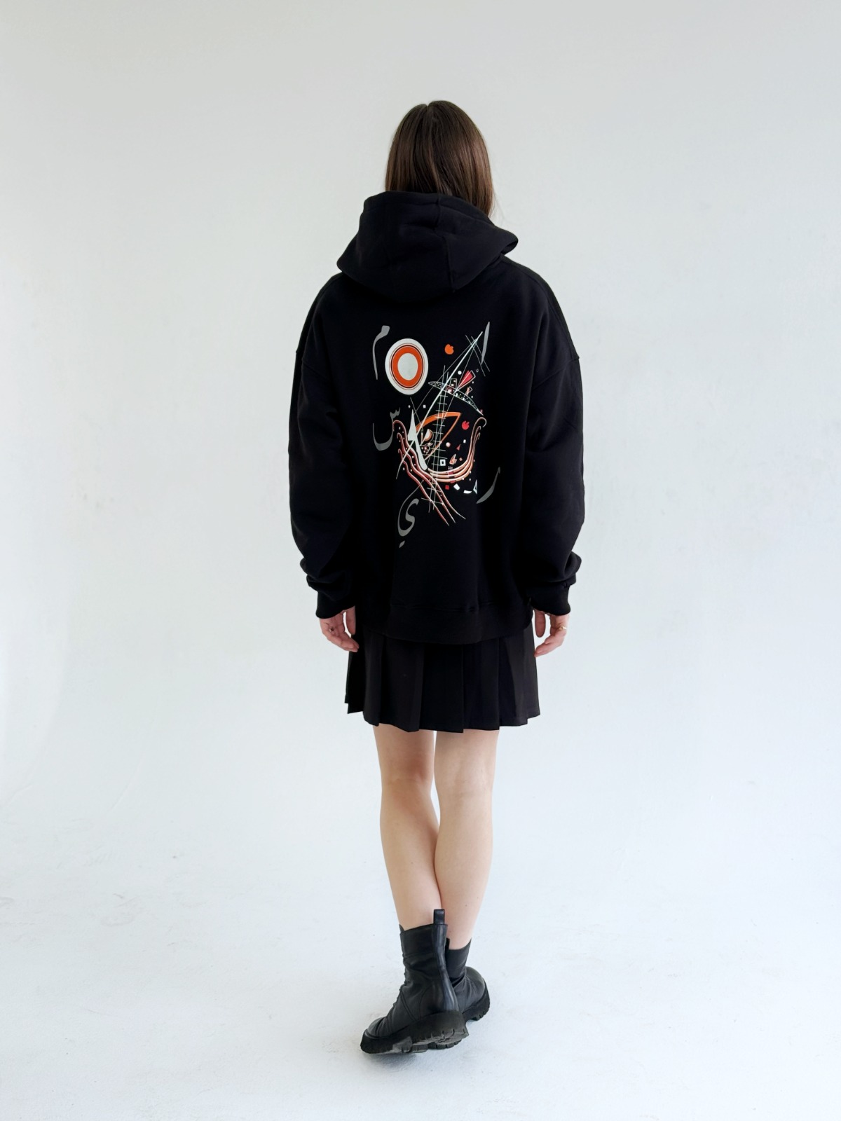 Abstract Black hoodie by Massari — photo 2
