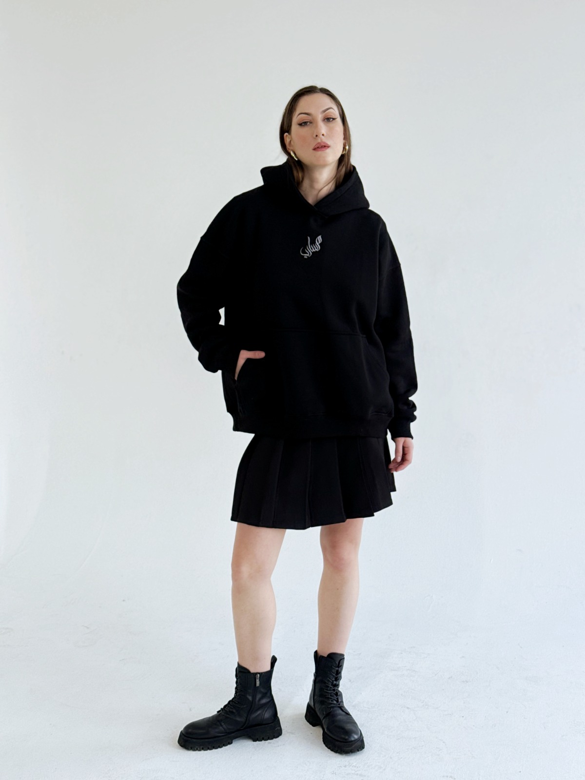 Abstract Black hoodie by Massari — photo 3